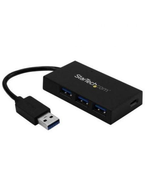 STARTECH HUB USB TIPO C 3.0 4 PUERTS EXTERNO NEGRO 5KBITS HB30A3A1CSFS