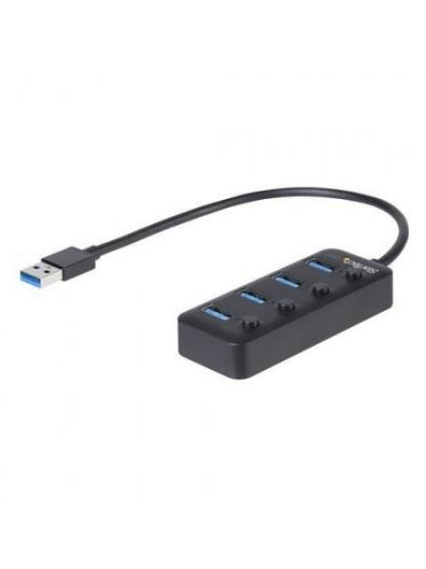 STARTECH  HUB USB A 3.0 DE 4 PUERTOS 5000 MBIT-S NEGRO