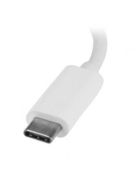 STARTECH  HUB USB C 3.0 MACHO - 3X USB A 3.0 Y ETHERNET GIGABIT 1000 MBIT-S BLANCO