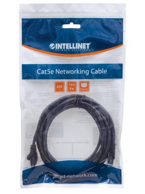 INTELLINET CABLE PATCH CAT6 UTP RJ-45 MACHO - RJ-45 MACHO 5 METROS NEGRO