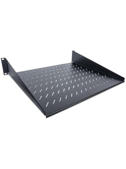 INTELLINET CHAROLA FIJA PARA RACK 40CM 2U HASTA 25KG NEGRO