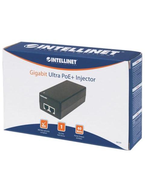 INTELLINET INYECTOR DE CORRIENTE POE GIGABIT 561235 60W 2X RJ-45