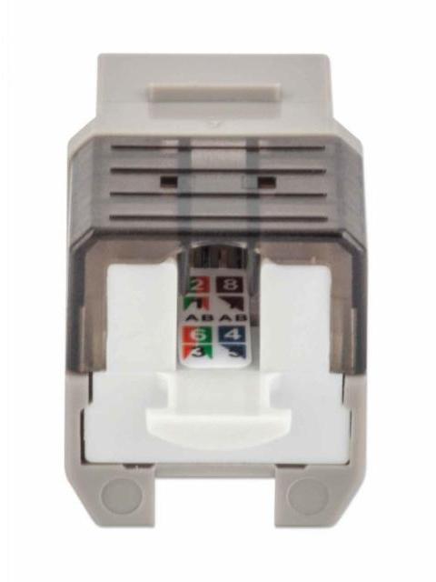 INTELLINET JACK DE RED CAT6A UTP RJ-45 GRIS