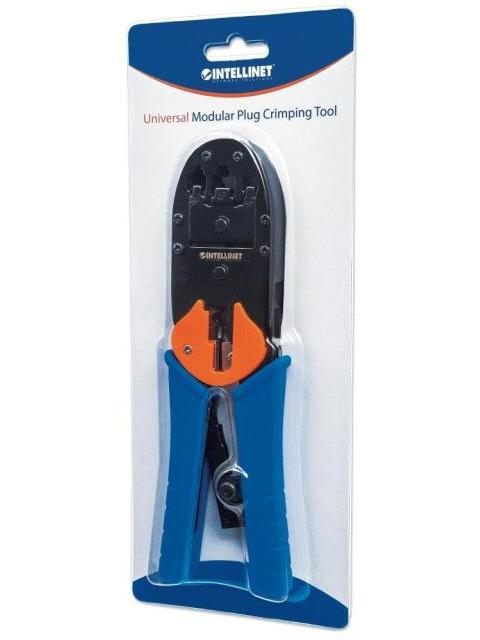 INTELLINET PINZA CRIMPADORA PARA PLUG MODULAR RJ-45-RJ-12-RJ-11