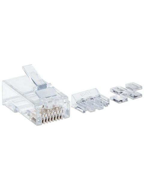 INTELLINET PLUG RJ-45 CAT6 UTP BOTE CON 80 PIEZAS TRANSPARENTES