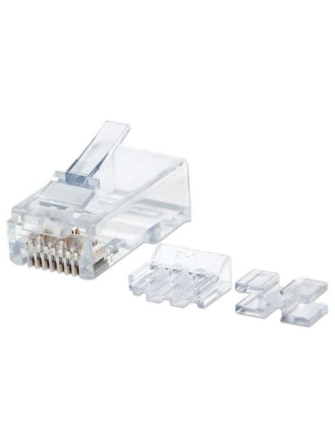 INTELLINET PLUG RJ-45 CAT6 UTP BOTE CON 80 PIEZAS TRANSPARENTES