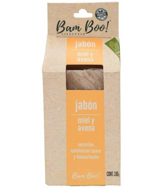 JABON MIEL Y AVENA 100 G BAM BOO LIFESTYLE