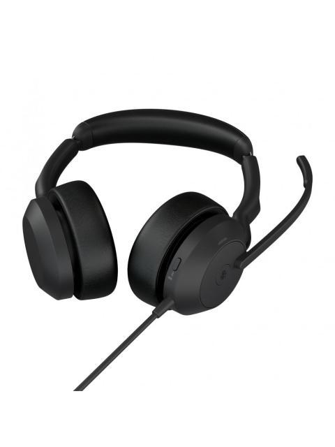 JABRA AURICULARES EVOLVE2 50 MS STEREO ALAMBRICO USB C NEGRO