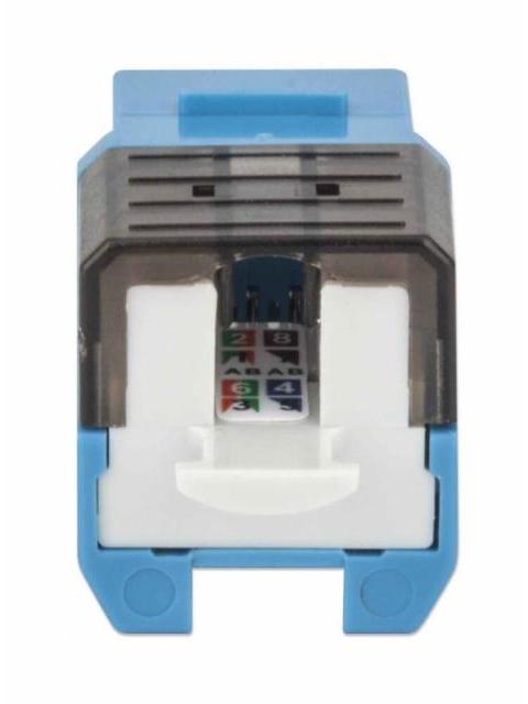 INTELLINET JACK DE RED CAT6A UTP RJ-45 AZUL-NEGRO
