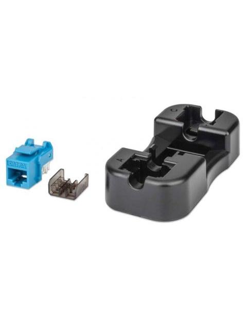 INTELLINET JACK DE RED CAT6A UTP RJ-45 AZUL-NEGRO
