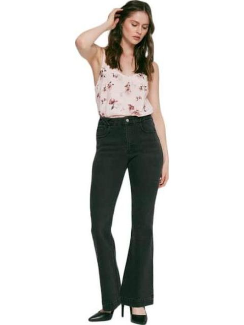 JEANS ACAMPANADO CINTURA ALTA NEGRO ATMOSPHERE DNM