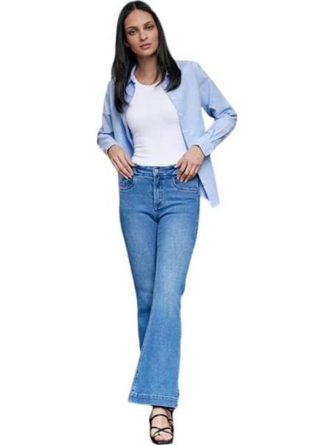 JEANS ACAMPANADO GRIS ATMOSPHERE DNM