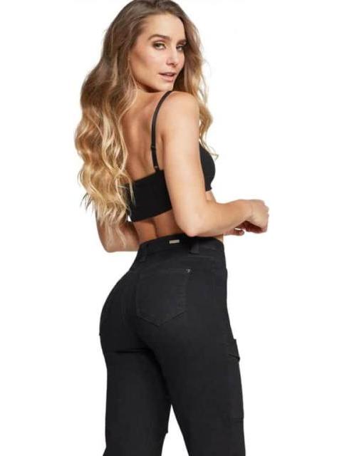 JEANS CARGO NEGRO SEVEN JEANS