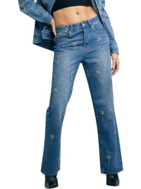 JEANS RECTOS CINTURA ALTA GRIS ATMOSPHERE DNM