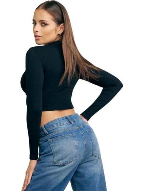 JEANS RECTOS CINTURA ALTA GRIS ATMOSPHERE DNM