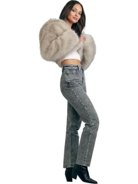JEANS CINTURA SUPERALTA GRIS ATMOSPHERE DNM