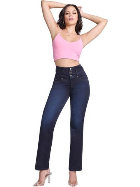 JEANS RECTOS CINTURA ALTA AZUL INDIGO SEVEN JEANS