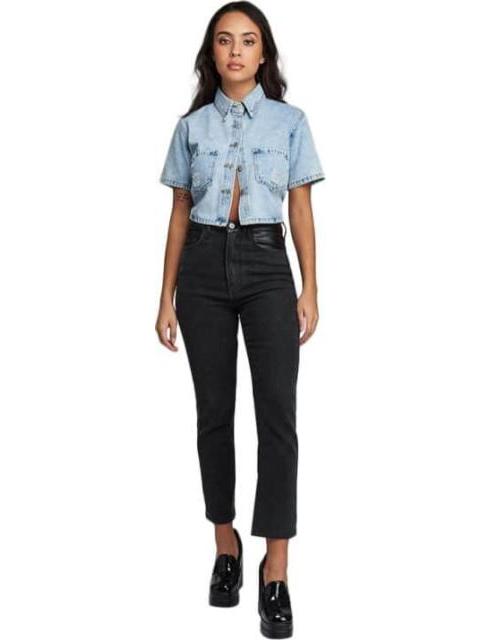 JEANS RECTOS CINTURA SUPERALTA NEGRO ATMOSPHERE DNM