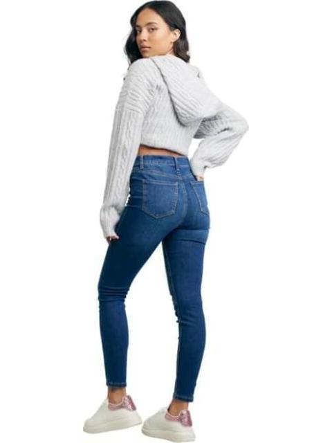 JEANS SUPERSKINNY CINTURA ALTA GRIS ATMOSPHERE DNM