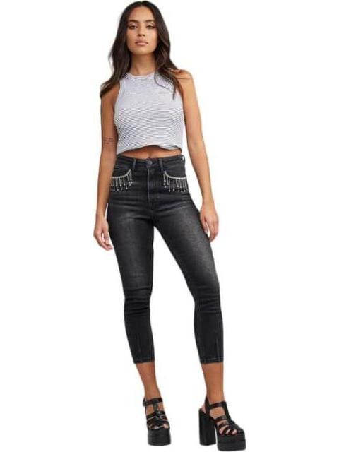 JEANS CINTURA SUPERALTA NEGRO ATMOSPHERE DNM