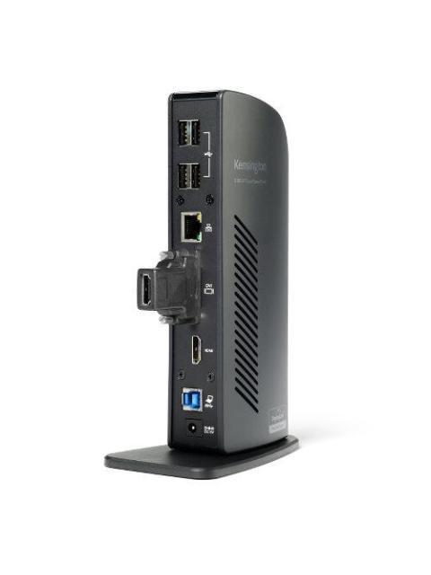 KENSINGTON DOCKING STATION SD3500V 2X USB 3.0 4X USB 2.0 1X RJ-45 1X HDMI 2X DVI-I 1X VGA 1X 3.5MM NEGRO