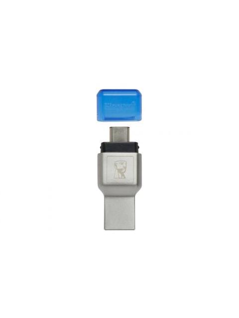 KINGSTON LECTOR DE MEMORIA MOBILELITE DUO 3C MICROSD USB 3.0 10MBIT-S AZUL-PLATA