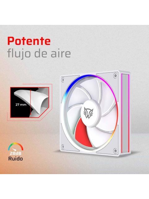 KIT 3 VENTILADORES 120MM EOLOX BORA EXB85 BALAM RUSH AZENDER SERIES VELOCIDAD 6001800 RPM NIVEL DE RUIDO 28DB