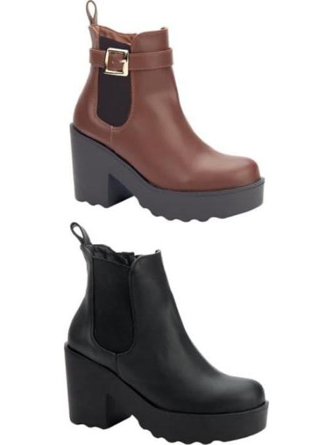 KIT BOTA PU CON PLATAFORMA TRACK MULTICOLOR TIERRA BENDITA