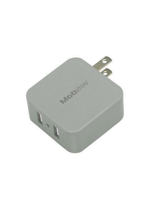 KIT CARGADOR USB CON CABLE LIGHTNING MOBIFREE MB914215 PLATA INTERIOR USB