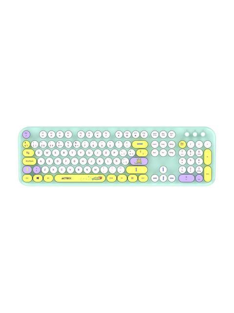 KIT DE TECLADO Y MOUSE ACTECK CREATOR CHIC K- COLORS MK485 INALAMBRICO RF INALAMBRICO MULTICOLOR ESPANOL
