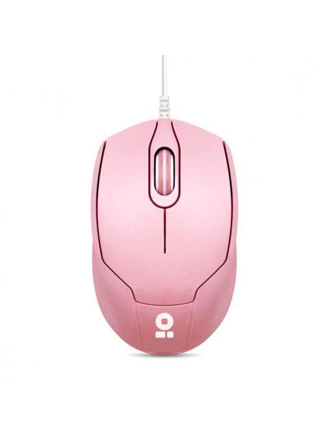 KIT DE TECLADO Y MOUSE BROBOTIX 6001196 ALAMBRICO USB ROSA (ESPANOL)