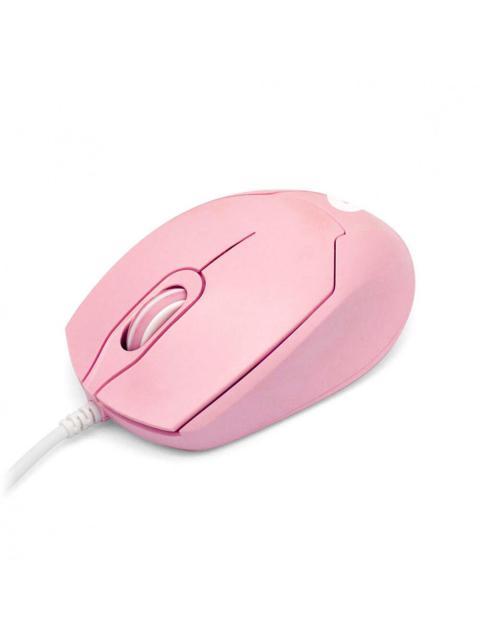 KIT DE TECLADO Y MOUSE BROBOTIX 6001196 ALAMBRICO USB ROSA (ESPANOL)