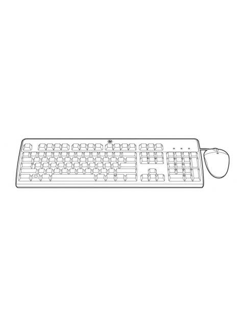 KIT DE TECLADO Y MOUSE HP 631341-B21 USB NEGRO (INGLES)