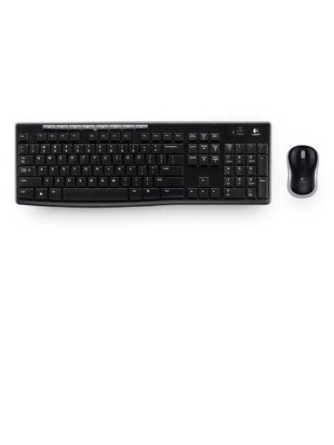 KIT DE TECLADO Y MOUSE LOGITECH MK270 INALAMBRICO USB NEGRO (ESPANOL)