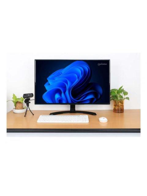 KIT DE TECLADO Y MOUSE MANHATTAN 180580 INALAMBRICO RF INALAMBRICO-BLUETOOTH BLANCO INGLES