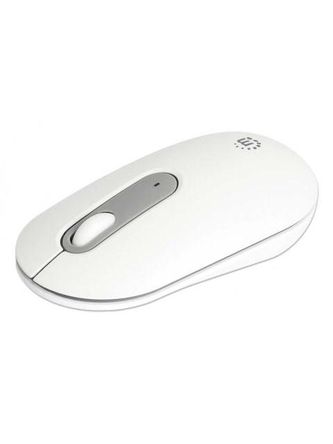 KIT DE TECLADO Y MOUSE MANHATTAN 180580 INALAMBRICO RF INALAMBRICO-BLUETOOTH BLANCO INGLES