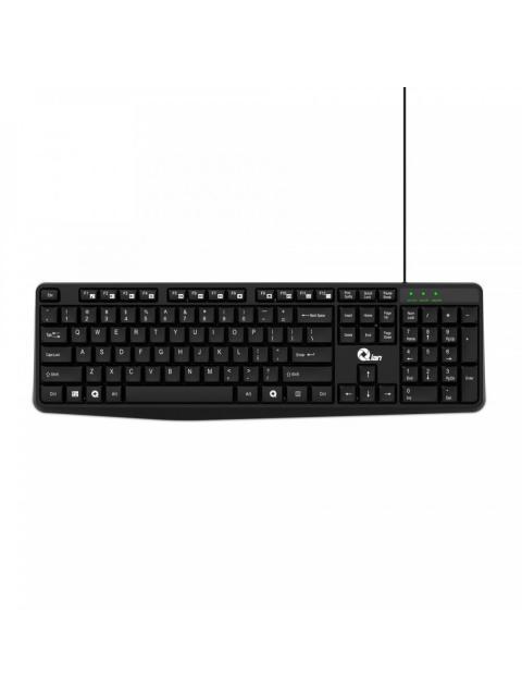 KIT DE TECLADO Y MOUSE QIAN QKX-20603 ALAMBRICO USB NEGRO (ESPANOL)