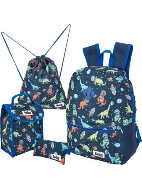 KIT ESCOLAR 4 PIEZAS AZUL MARINO KEBO KIDS