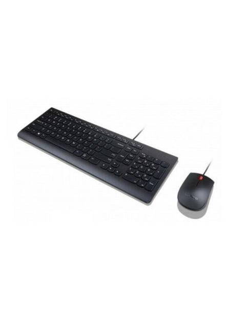 KIT DE TECLADO Y MOUSE LENOVO ESSENTIAL ALAMBRICO USB NEGRO (ESPANOL)