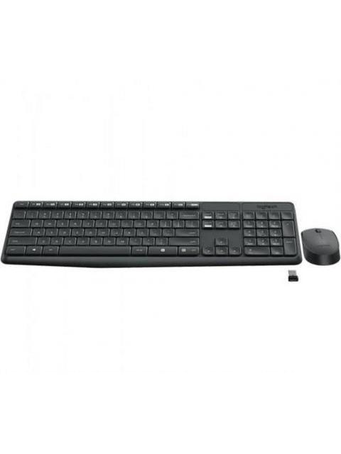 KIT DE TECLADO Y MOUSE LOGITECH MK235 INALAMBRICO USB NEGRO (ESPANOL)