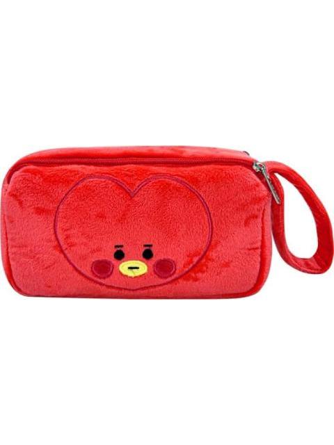 LAPICERA DE PELUCHE TATA CON MUÑEQUERA ROJO BT21