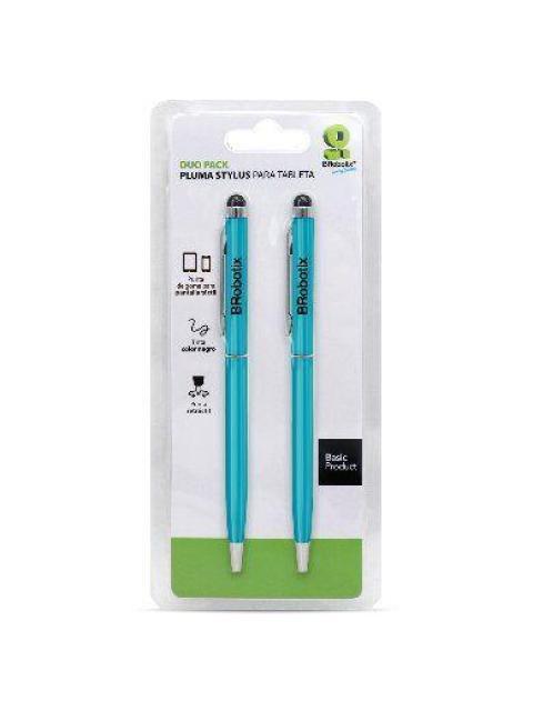 LAPIZ DIGITAL BROBOTIX STYLUS PARA TABLET DOU-PACK AZUL CIELO 6000373