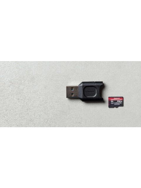 KINGSTON LECTOR DE MEMORIA MOBILELITE PLUS MICROSD USB A 3.0 NEGRO