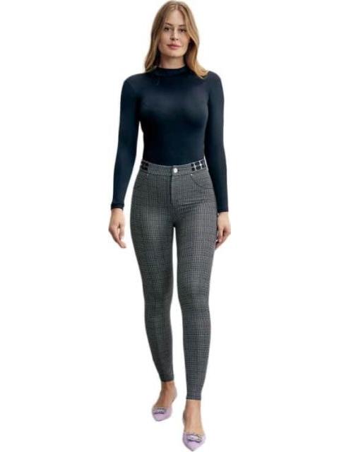 LEGGINGS CUADROS CINTURA ALTA BICOLOR HOLLY LAND