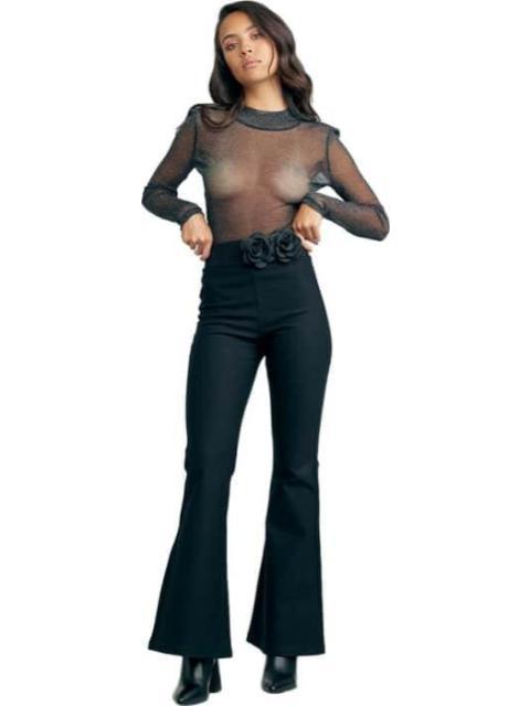 LEGGINGS CAMPANA CINTURA ALTA NEGRO HOLLY LAND