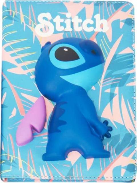 LIBRETA SQUISHY STITCH AZUL STITCH