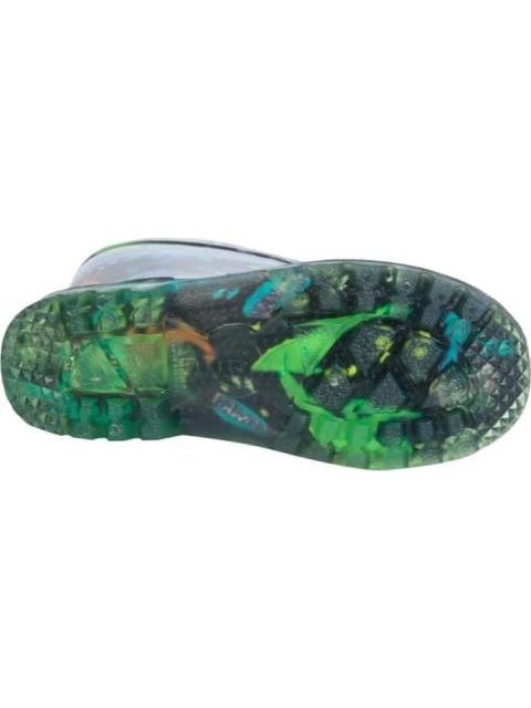 BOTA DE LLUVIA DINOSAURIO NEGRO SCHATZ KIDS