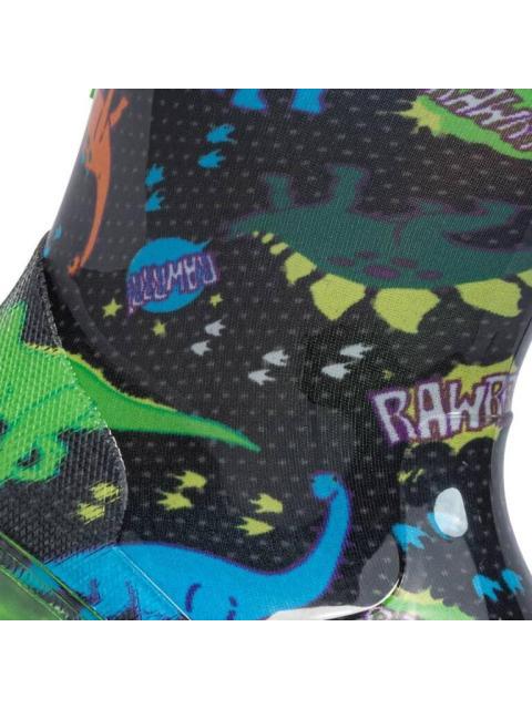 BOTA DE LLUVIA DINOSAURIO NEGRO SCHATZ KIDS