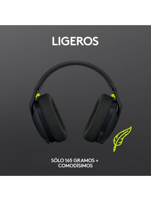 LOGITECH AUDIFONOS GAMER G435 PARA PC-PS4-PS5 INALAMBRICO USB-A NEGRO
