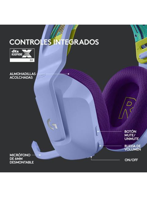 LOGITECH AUDIFONOS GAMER G733 7.1 PARA PS4-PC INALAMBRICO USB LILA